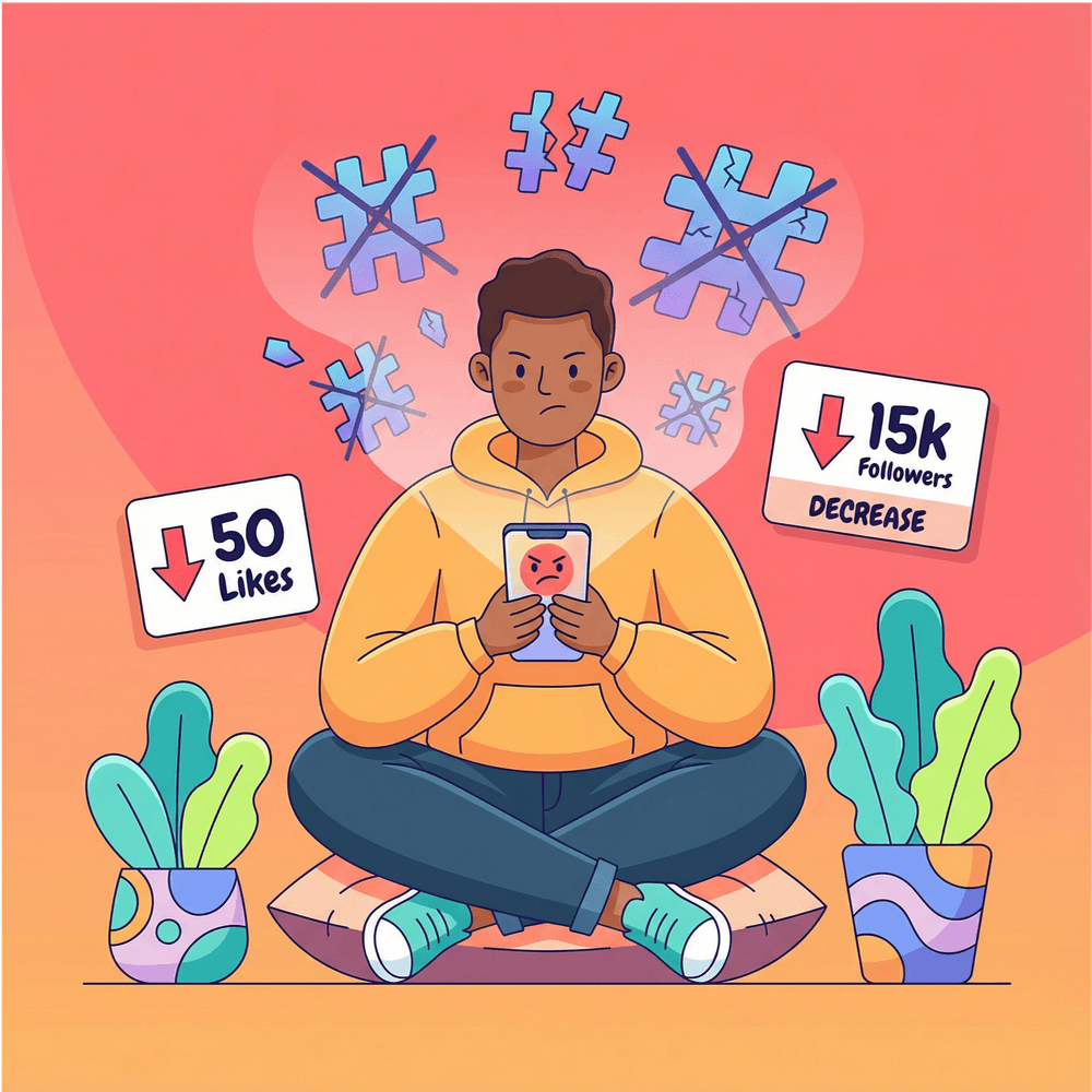 I Used 30 Hashtags on Every Post. Here's Why It Killed My Instagram Reach in 2026.